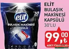 TARIM KREDİ ELİT BULAŞIK MAKİNESİ KAPSÜLÜ 30'LU TARIM KREDİ ELİT BULAŞIK MAKİNESİ KAPSÜLÜ 30'LU